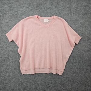 Brodie Sweater Womens XS Cashmere Pink Lightweight Coquette Preppy Timeless